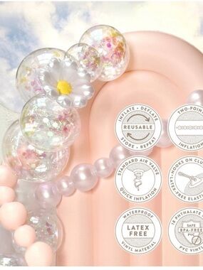 MINNIDIP NWT Balloon
Garland: 10 Cluster Strand in Clear